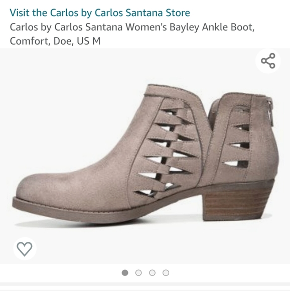 7.5 Carlos Santana tan booties - Picture 7 of 8